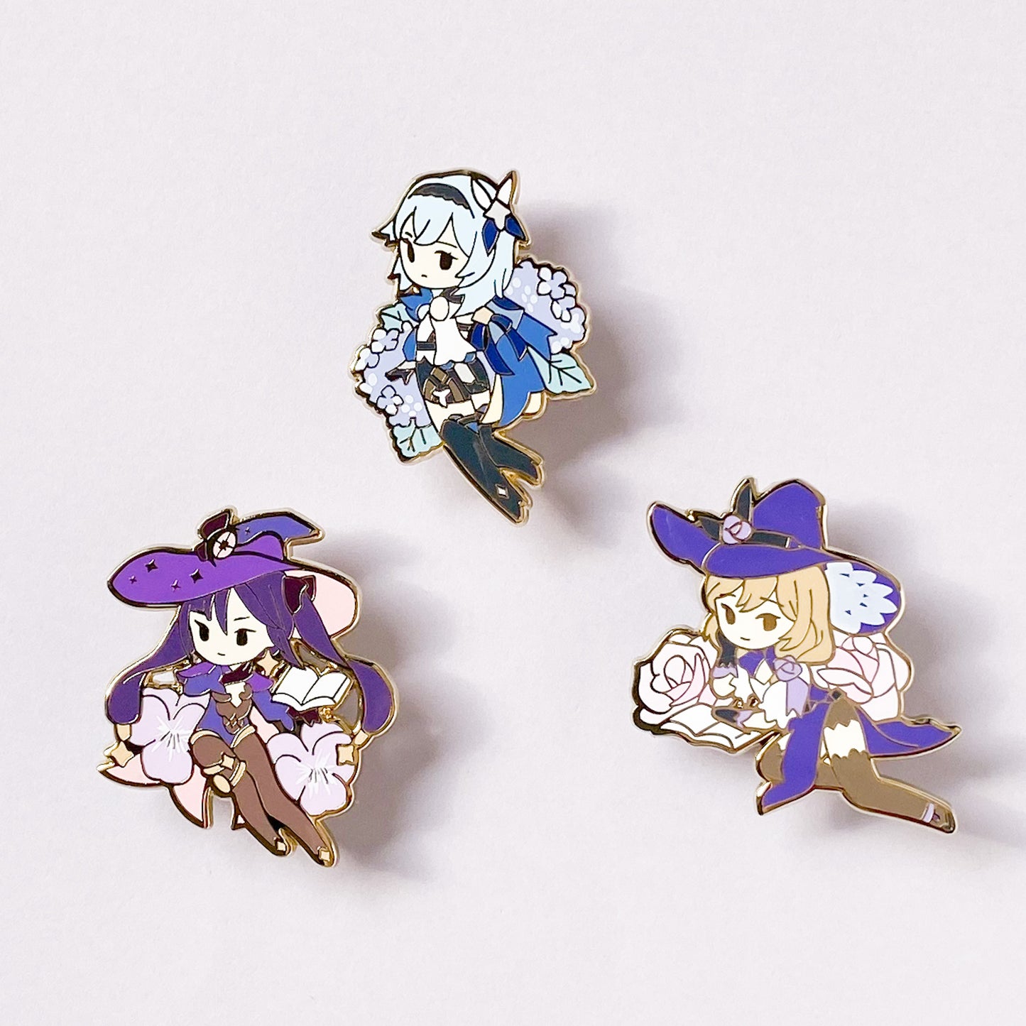Genshin Impact: Floral Enamel Pin (Eula Mona Lisa)