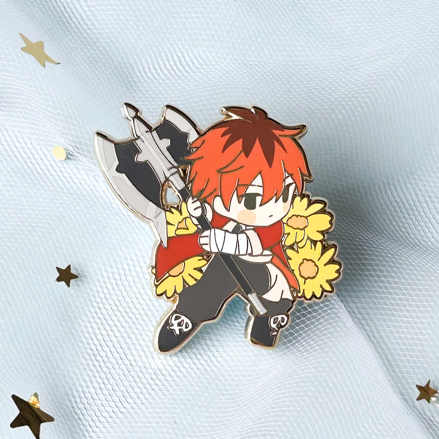 Floral Stark Enamel Pin