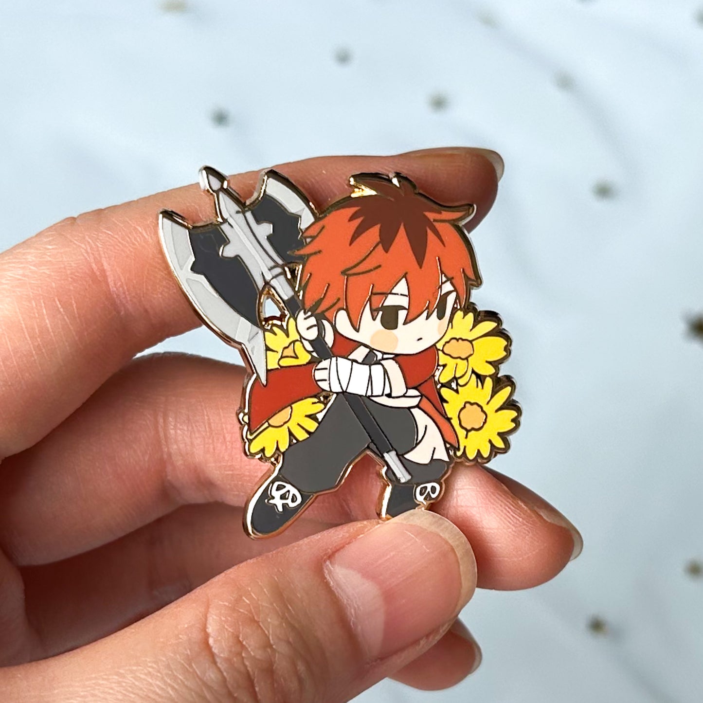 Floral Stark Enamel Pin
