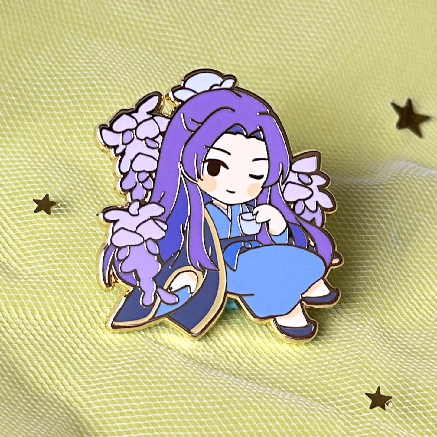 Floral Jinshi Enamel Pin