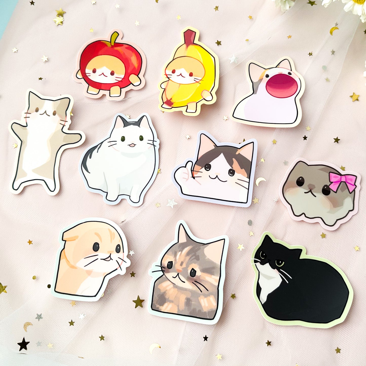 Meme Cat Vinyl Stickers