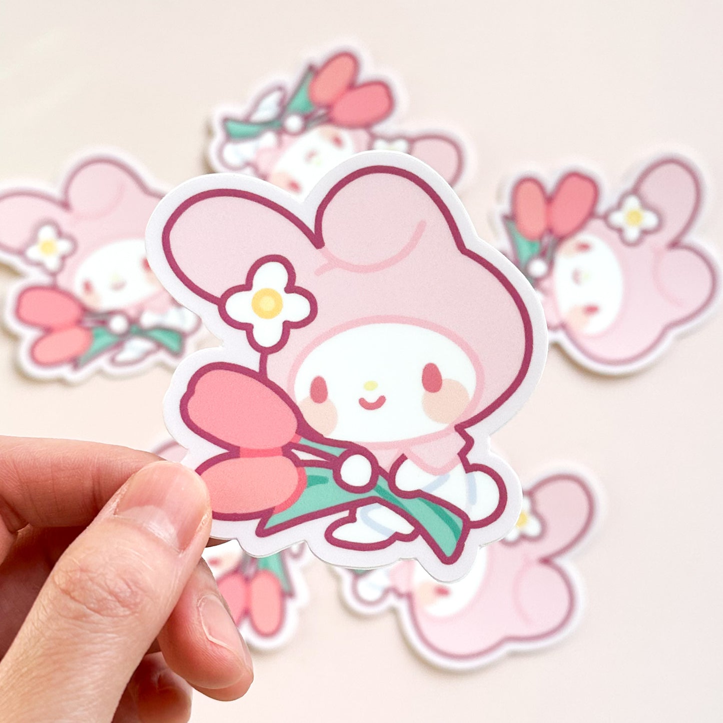 Kawaii Rabbit Vinyl Sticker