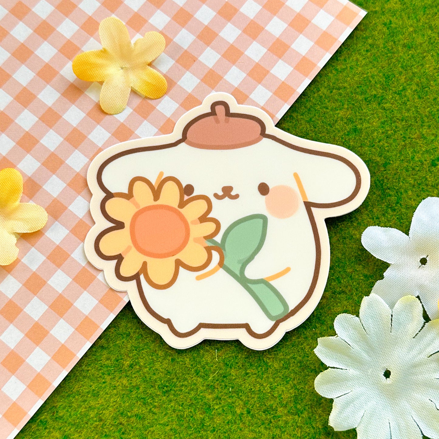 Pudding Dog Vinyl Sticker