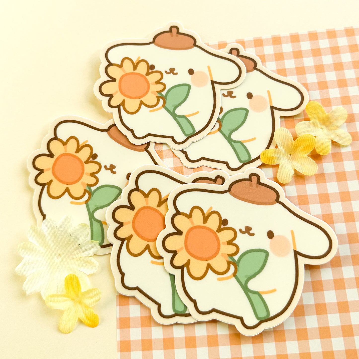 Pudding Dog Vinyl Sticker