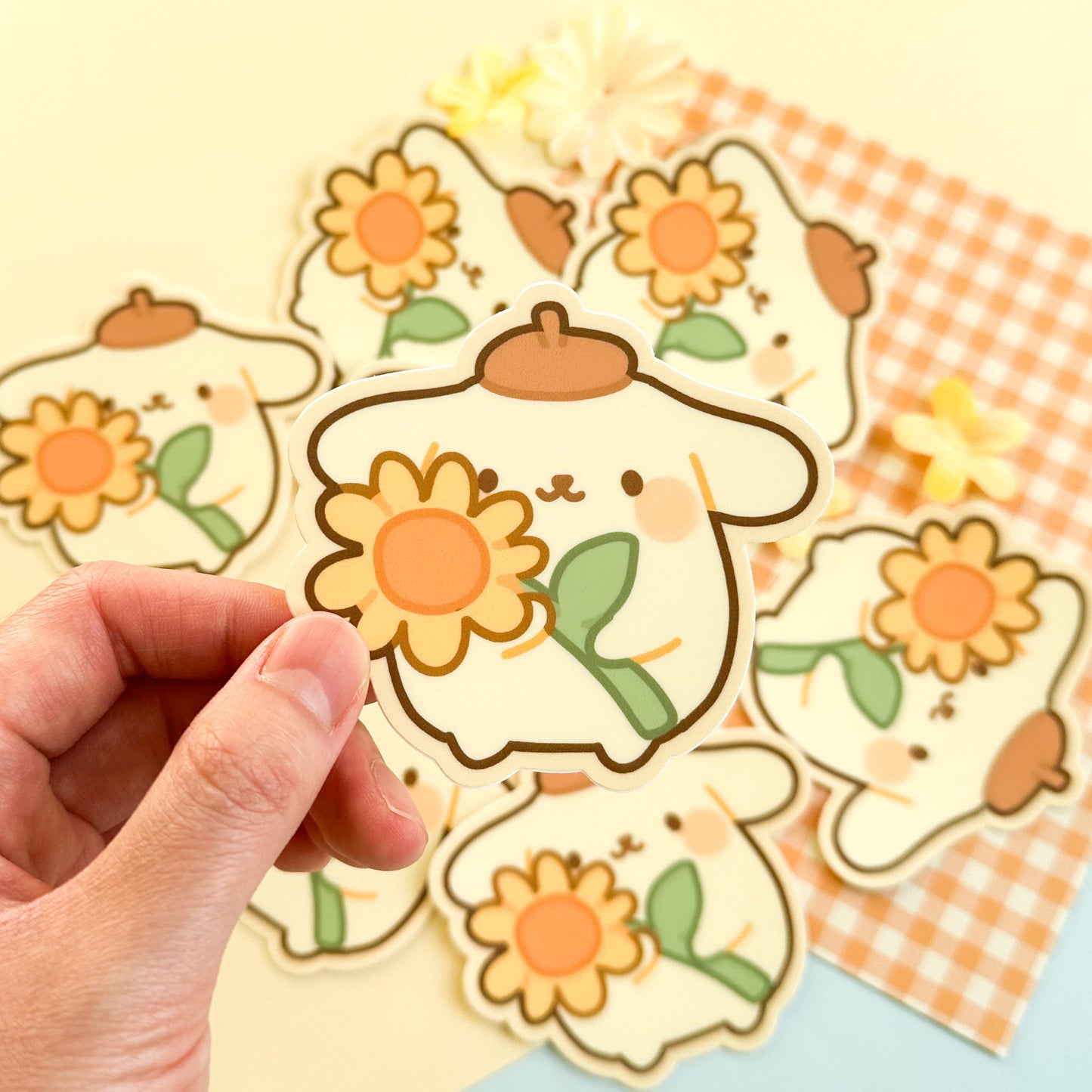 Pudding Dog Vinyl Sticker