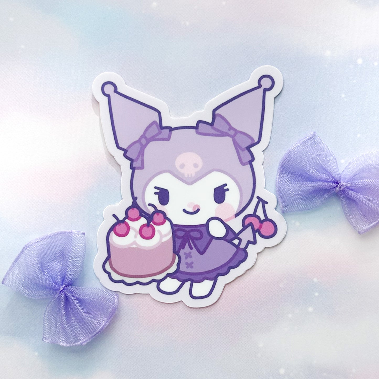 Black Forest Cake Devil Rabbit Vinyl Sticker