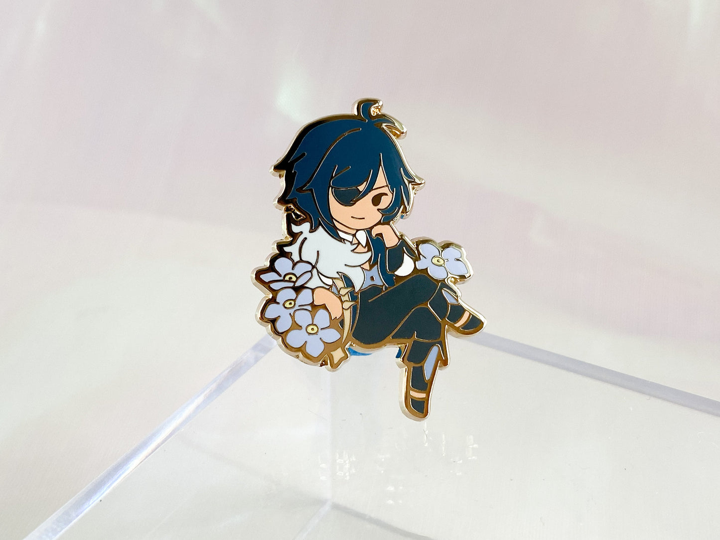 Kaeya Barbara Jean Floral Genshin Impact Enamel Pin
