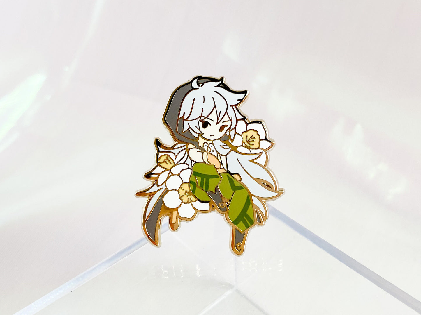 Venti Razor Sucrose Floral Genshin Impact Enamel Pin
