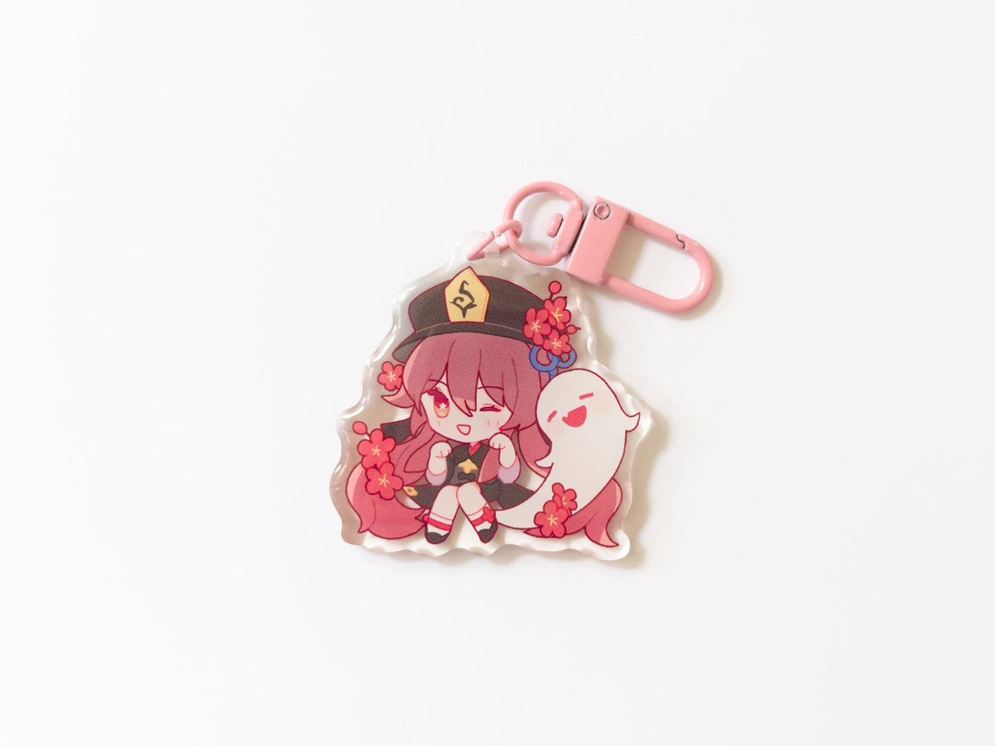 Genshin Impact Acrylic Keychain/Charm Keqing Ganyu Hu Tao Xiao Zhongli