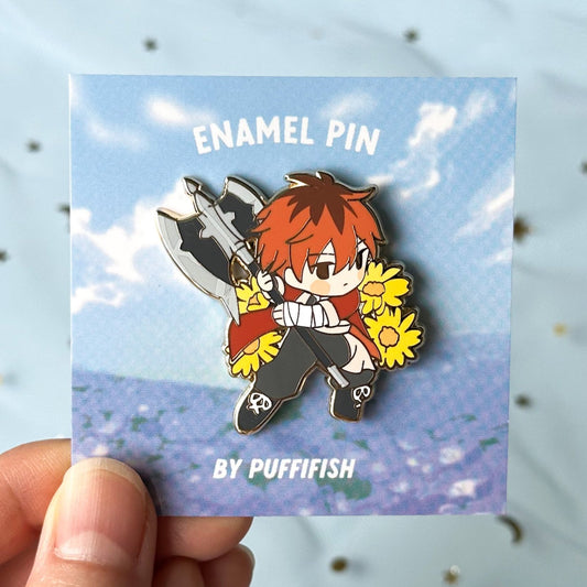 Floral Stark Enamel Pin