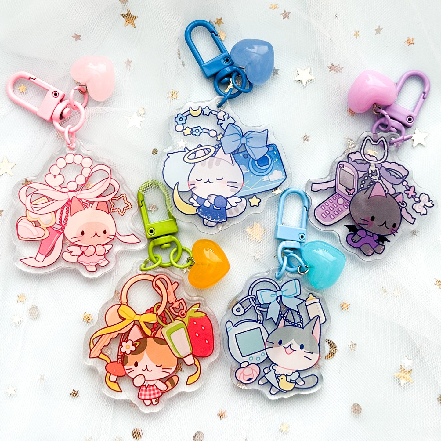 [Gacha] Trinket Kitties Acrylic Keychain Blindbag