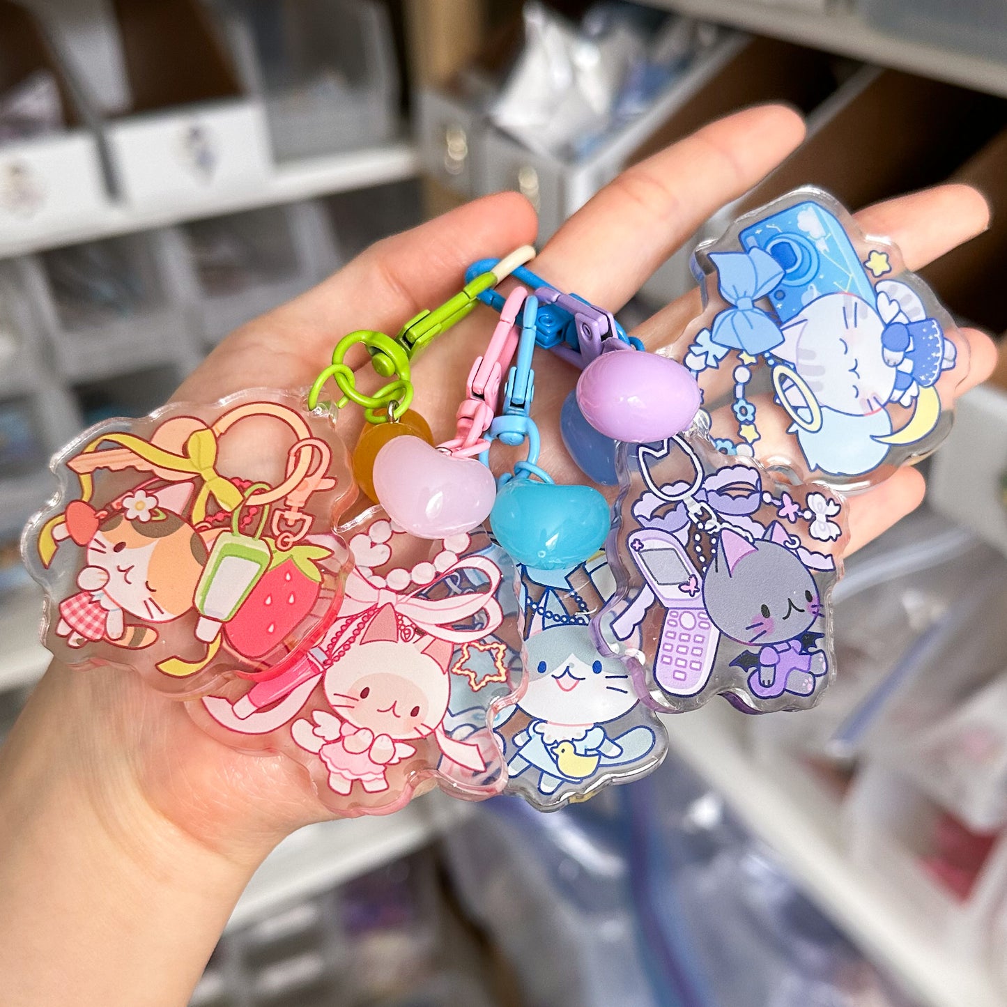 [Gacha] Trinket Kitties Acrylic Keychain Blindbag