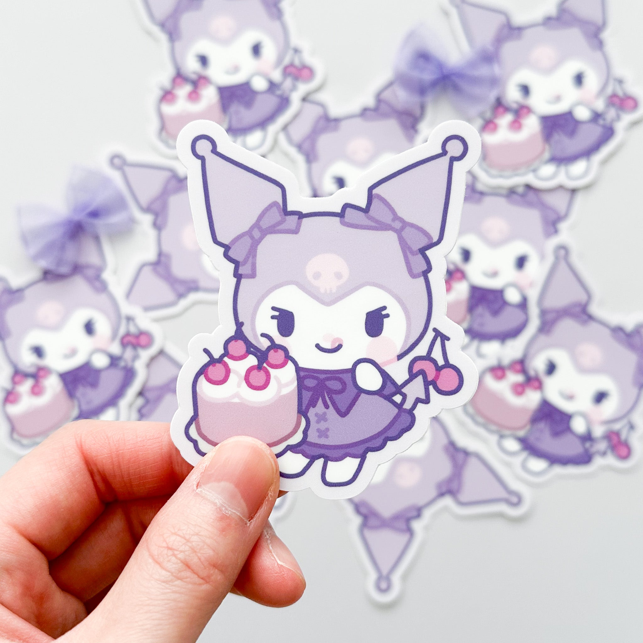 Black Forest Cake Devil Rabbit Vinyl Sticker – Puffifish