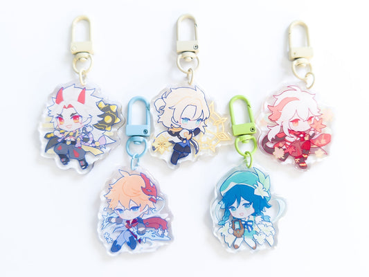 Genshin Impact Acrylic Keychain/Charm Itto Albedo Kazuha Childe Venti