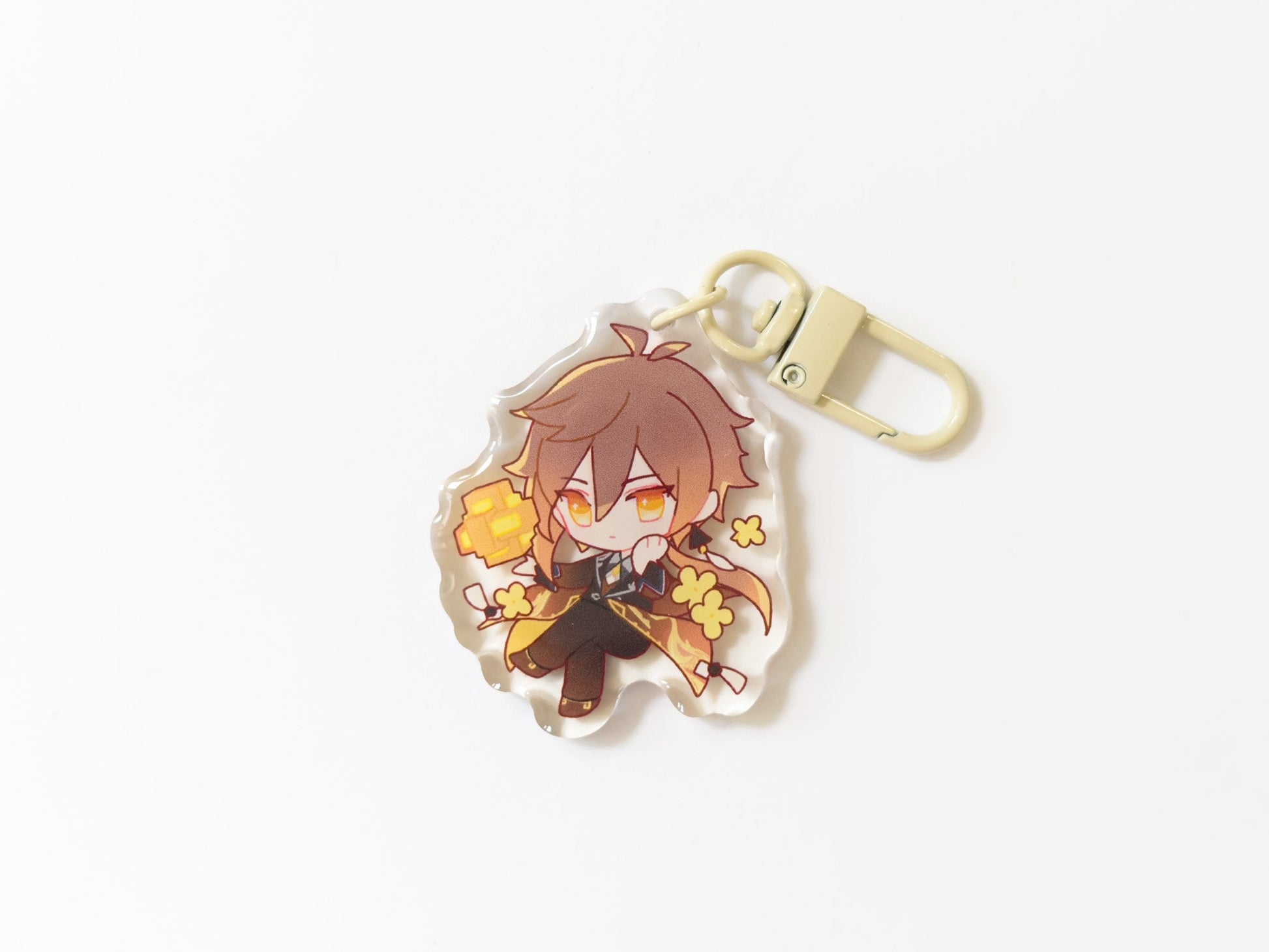 Genshin Impact Acrylic Keychain/Charm Keqing Ganyu Hu Tao Xiao Zhongli