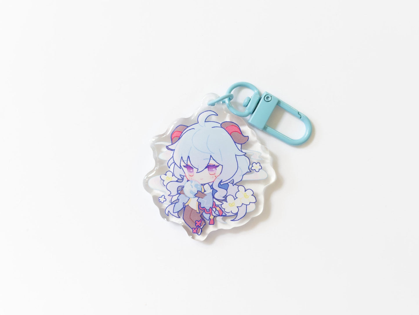 Genshin Impact Acrylic Keychain/Charm Keqing Ganyu Hu Tao Xiao Zhongli